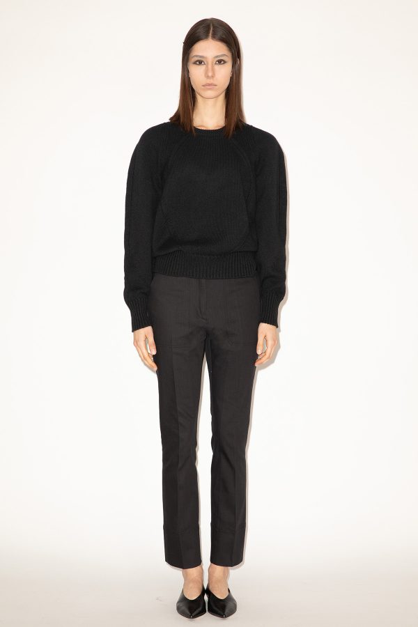 2025_DHeinrich-259-Black-Cashmere-Blend-Bomber-Sweater-&-Black-Ruby-Jeans