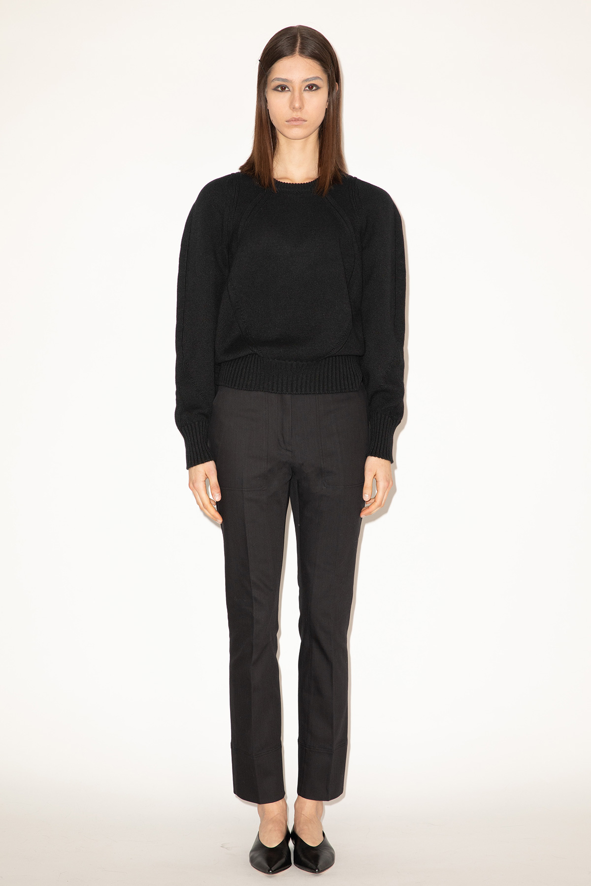 2025_DHeinrich-259-Black-Cashmere-Blend-Bomber-Sweater-&-Black-Ruby-Jeans