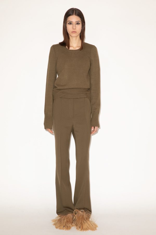 2025_DHeinrich-1417-Olive-Green-Beatnik-Sweater-&-Olive-Green-Boot-Cut-Pants