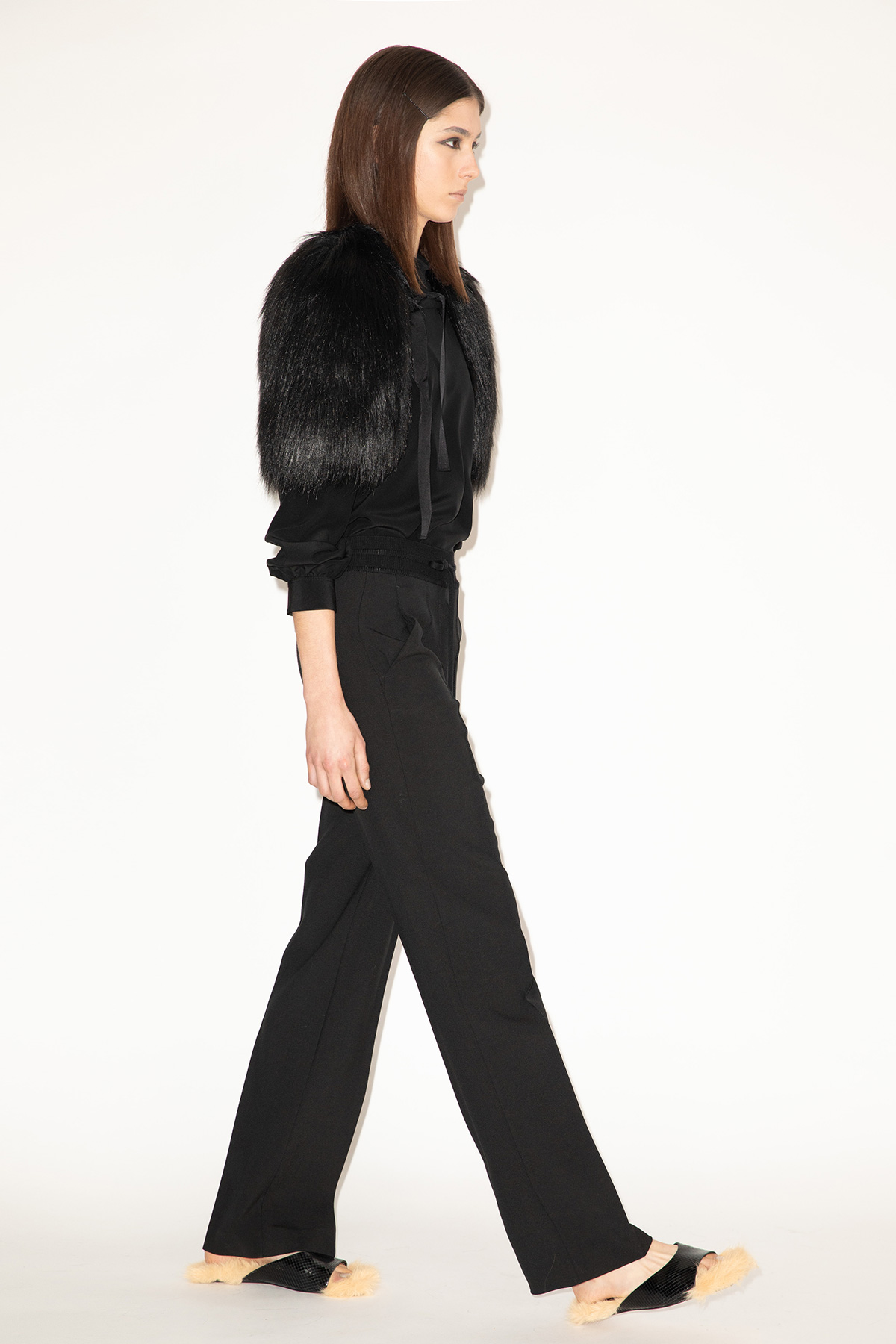 2025_DHeinrich-169-Black-Fake-Fur-Wings-&-Black-Stretch-Wool-Drawstring-Pants