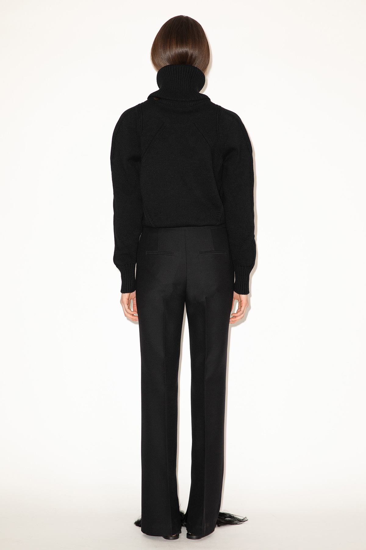 2025_DHeinrich-291Black-Cashmere-Blend-Bomber-Sweater-&-Black-Wool-Silk-Blend-Widee-Leg-Pants-w--Splits