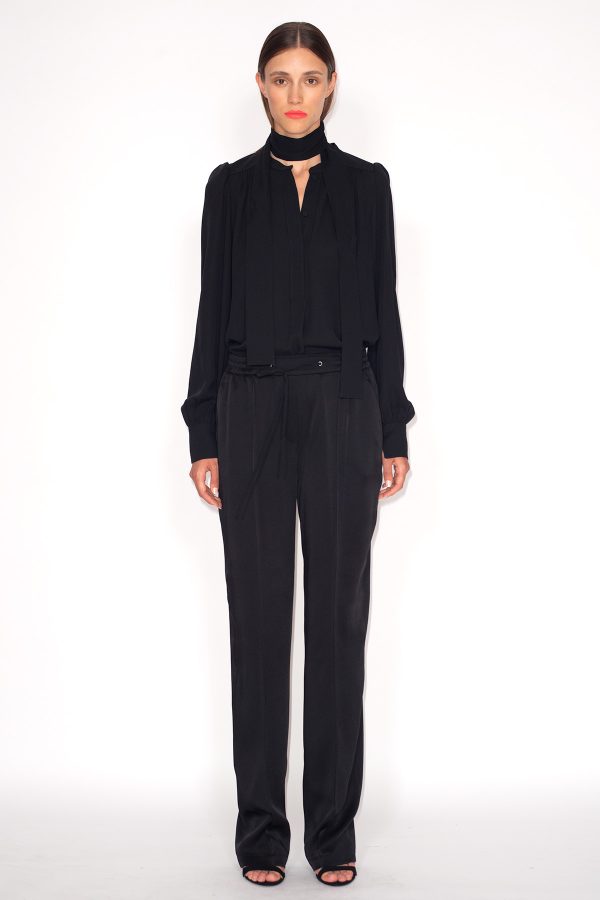Black-Silk-Cady-Rodeo-Blouse-&-Black-Liquid-Viscose-Drwstring-Pants-1190