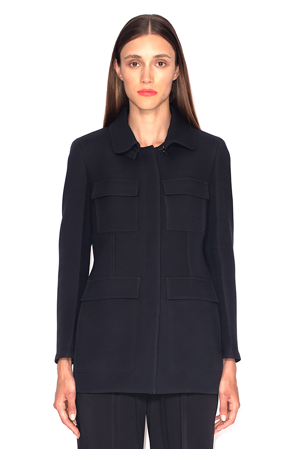 Black-Wool-Silk-Godet-Jacket-1160