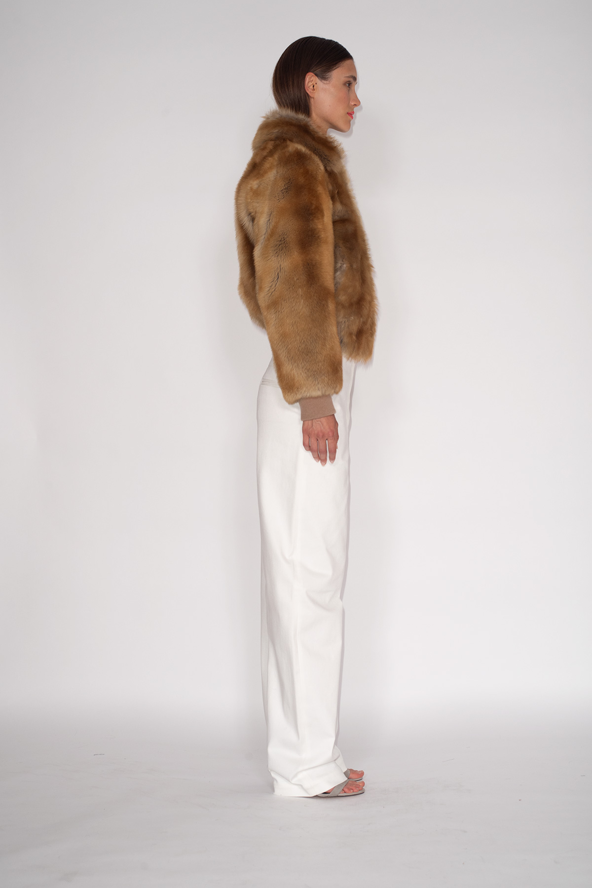 Fake-Fox-Shearling-Jacket-&-White-Barrel-Leg-Jeans-1008
