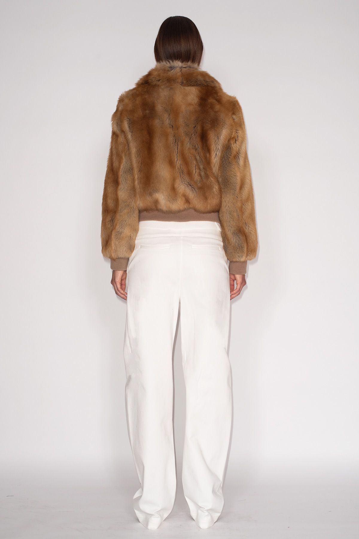 Fake-Fox-Shearling-Jacket-&-White-Barrel-Leg-Jeans-1011