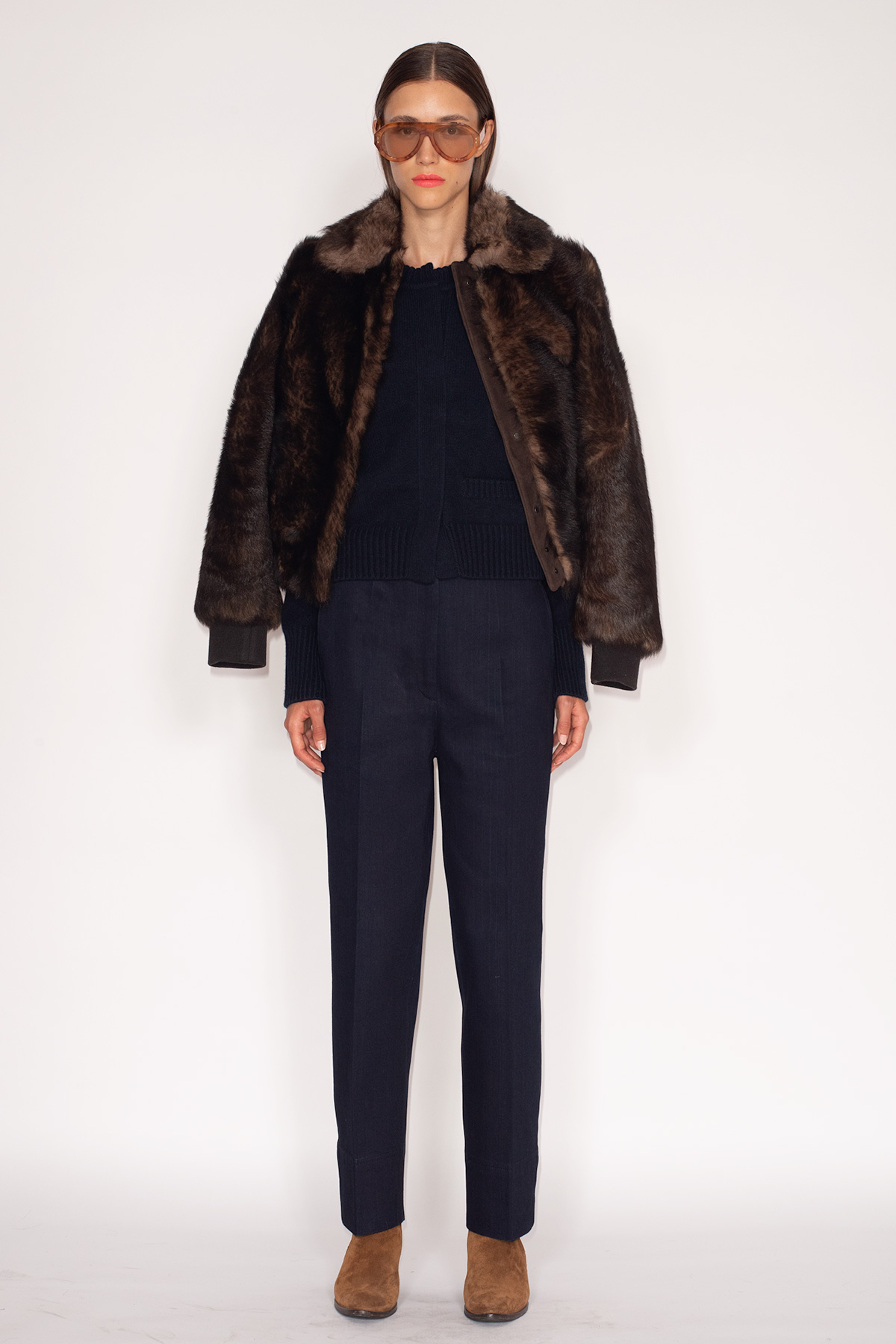 Fake-Mink-Shearling-Bomber-Jacket--Night-Blue-5GG-Argyle-Cardigan-+-Night-Blue-Cropped-Barrel-Leg-Pants--519