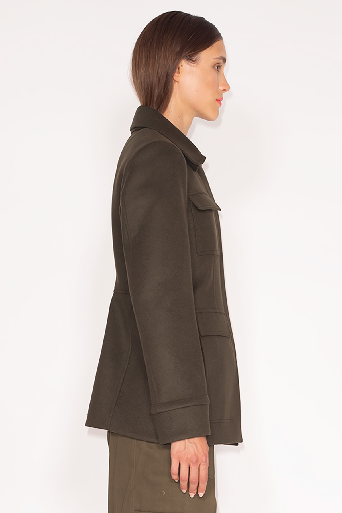 Miltary-Green-Cashmere-Wool-Godet-Jacket-729