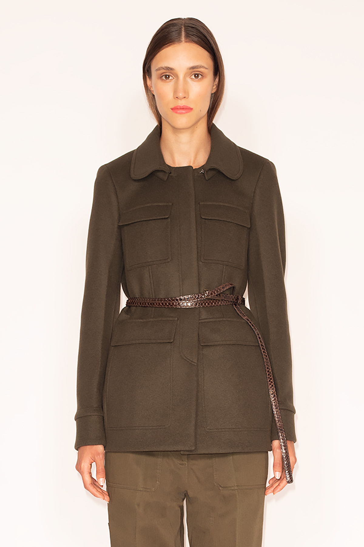 Miltary-Green-Cashmere-Wool-Godet-Jacket-740