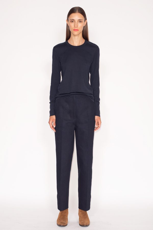 Night-Blue-18GG-Motorcycle-Sweater-+-Night-Blue-Cropped-Barrel-Leg-Pants-481