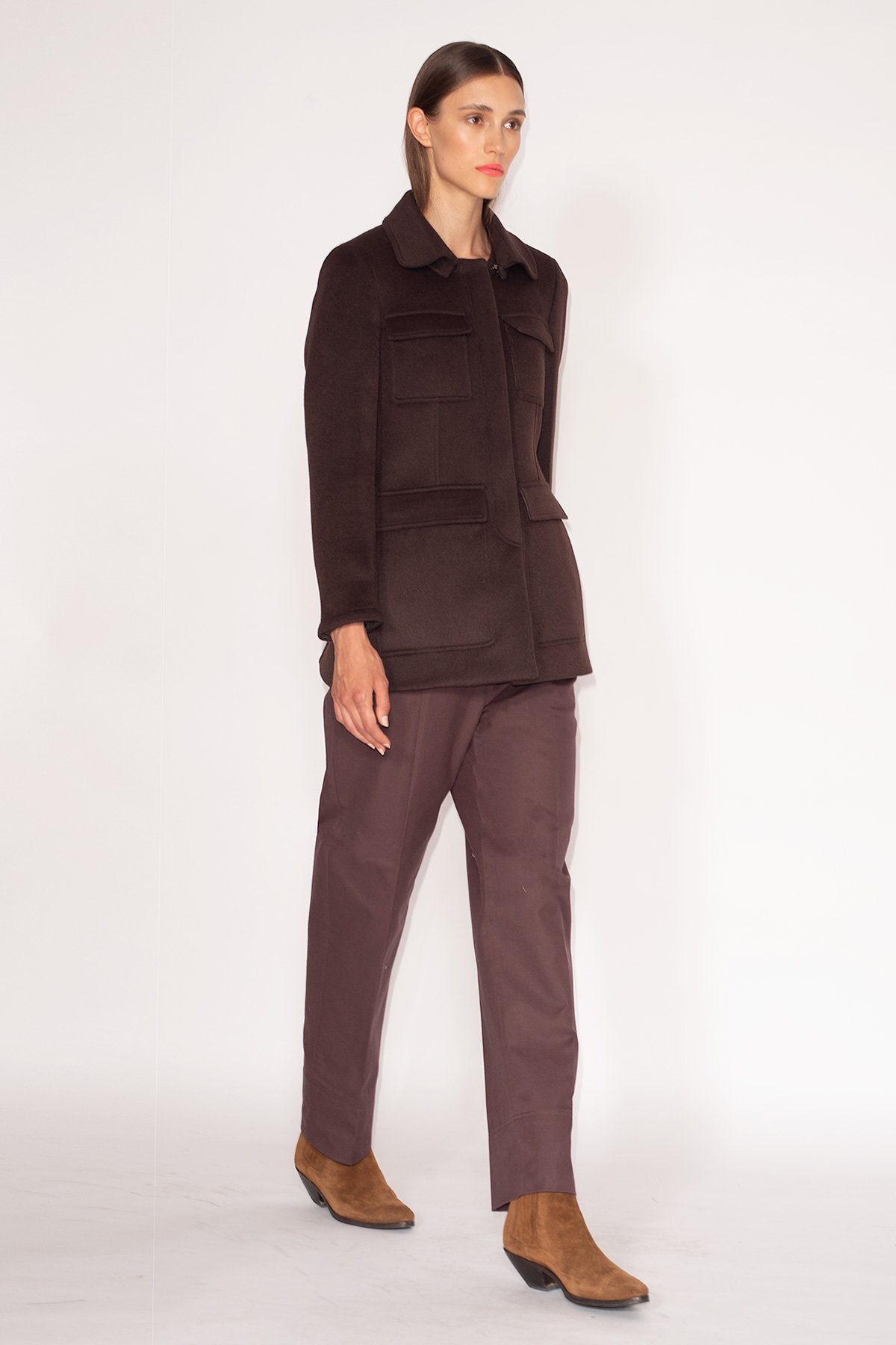 Oxblood-Cashmere-Godet-Jacket-&-Cropped-Barrel-Leg-Pants-713
