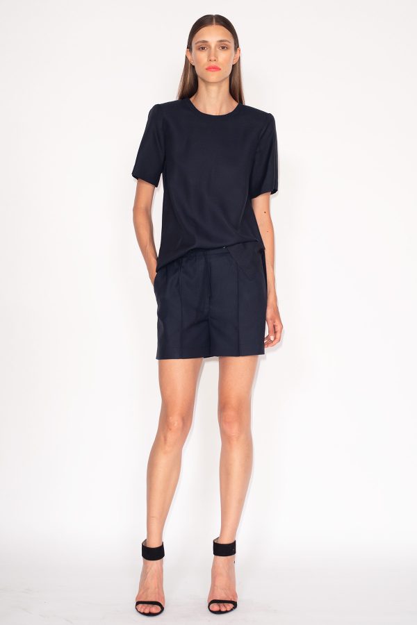 Silk-Twill-T-Shirt-Amy-&-Silk-Twill-Drawstring-Shorts-611