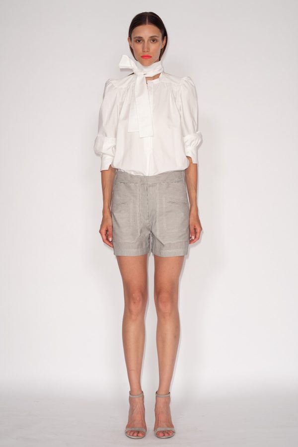 White-Rodeo-Blouse-&-Striped-Cotton-Silk-Boat-Shorts-1629